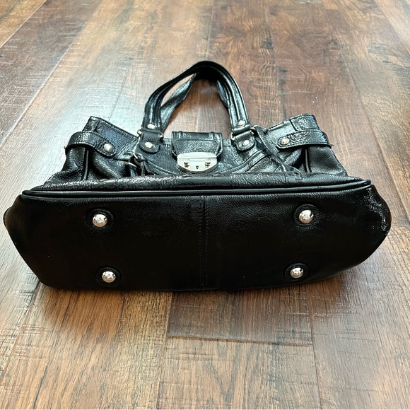 VIA REPUBBLICA black patent leather bag, made in Italy - Picture 4 of 12